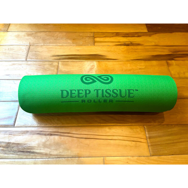 Yoga Mat with Deep Tissue Roller Logo